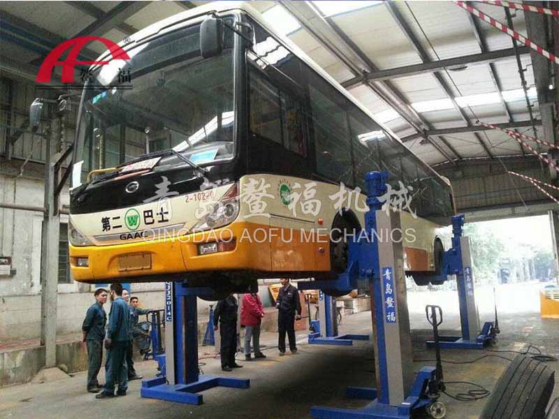 广州公交集团公交维修举升机案例